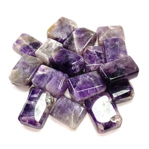 Vente en gros en vrac Agate Reiki Chakra Caillou Améthyste Naturelle Cristal Cube Coloré Gravé Pierre précieuse de Guérison Pierre dégringolée - Product Image 1