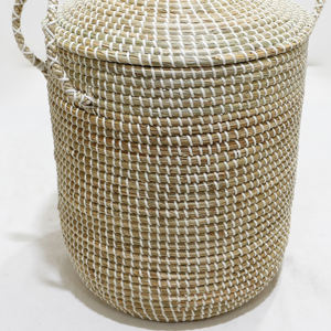 Vente chaude Vietnamien À La Main Seagrass Blanchisserie Panier De Stockage Panier Avec Couverture Multifonctionnel Pliant Caractéristique - Product Image 6