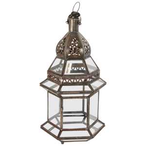 Lanterne marocaine en fer artisanale de haute qualité Daood Sons, lampe suspendue, écologique, pour intérieur et extérieur, style antique - Product Image 6