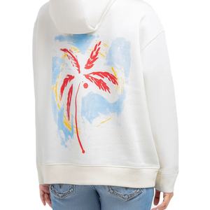 เสื้อฮู้ดผ้าฝ้ายสีพื้นสำหรับผู้หญิงเสื้อสเวตเตอร์ผ้าฝ้ายแบบ100% สำหรับผู้หญิงเสื้อฮู้ดไซส์ใหญ่พิเศษออกแบบโลโก้ได้ตามต้องการ - Product Image 6