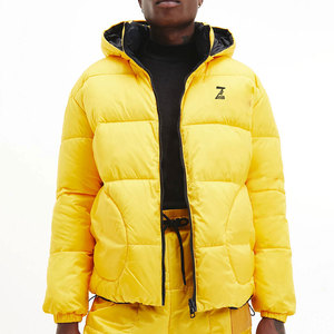 Factory'<b>s</b> New Arrival Winter Puffer <b>Jacket</b> for <b>Men</b> Long Sleeved Hooded Front Customized Logo Printed OEM Service Windproof - Product Image 3
