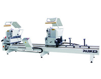 Scie à double tête LJZ2S-500X4200 pour profilés de portes, fenêtres et murs-rideaux en aluminium