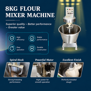 Spiral Dough Mixer Model 2026 Stainless Steel Bowl Electric Single Speed Digital Control Bakery Use No Noise No <b>Vibration</b> - Product Image 4