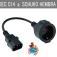 Câble adaptateur d'alimentation IEC C14 vers Schuko femelle, AC, neuf - Product Image 3