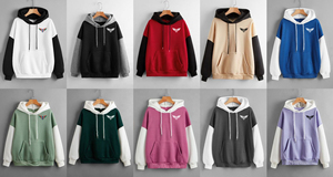 OEM Design Streetwear Ladies Blank Plus Size Unisex Hoodie <b>Drop</b> Shoulder Sweatshirts Oversize Two-color Men' 100% Cotton - Product Image 5