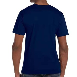 T-shirts à col en V avec impression personnalisée T-shirt uni coupe sèche sublimation T-shirts de sport vierges T-shirts en polyester pour hommes Vente en gros - Product Image 6