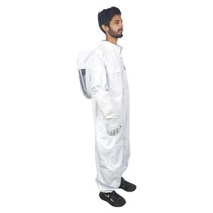 Combinaison de protection professionnelle en coton pour apiculteur, avec capuche et voile, ignifuge, imperméable, entièrement enveloppante, design ventilé pour hommes et femmes - Product Image 2