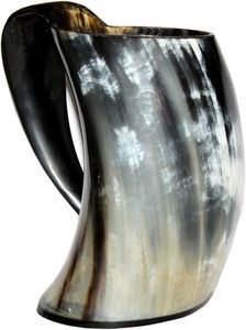 Gran demanda de cuerno Vikingo, jarra de cuerno de búfalo, taza de cuerno artesanal, fabricante y mayorista de la mejor calidad de la India, decoración navideña - Product Image 4