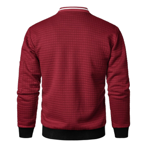 Chaqueta de bombardero universitaria para hombre XL más vendida, abrigo de invierno con cremallera de lana de algodón ligero de alta calidad, ropa deportiva de algodón 100% - Product Image 4