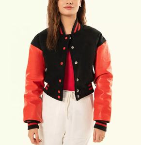 Logo personnalisé laine chenille broderie Baseball veste pour hommes/femmes Vintage Varsity Style grande taille respirant blanc hiver - Product Image 6