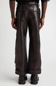 Pantalones de cuero para hombre de último estilo a la venta pantalones de cuero para hombre de la mejor calidad con precio bajo pantalones de cuero negro para hombre - Product Image 5