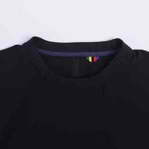 Camiseta sencilla de algodón 100% tela de punto antiarrugas con estampado informal - Product Image 2