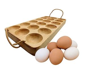 Best Quality <b>Egg</b> Wooden Holder <b>Eggs</b> Trays Storage Handcrafted Counter top Fresh <b>Eggs</b> Holder. - Product Image 3