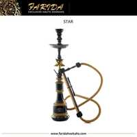 Chicha Mini Farida Star en Laiton de Luxe 2025, Qualité Supérieure, Finition Laquée, Gravure Manuelle Profonde, Style Égyptien Unique