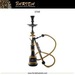 2025 Haute Qualité Personnalisé Midi Laiton Farida Narguilé Luxe Laque Finition Unique Sheesha Shisha Fumer Expérience En Gros - Product Image 3