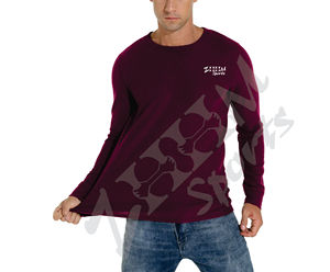 Camiseta básica de patrón sólido ligero informal para hombre, jersey de manga larga con cuello redondo y gofres, conjuntos de camisa de tela de punto de otoño - Product Image 1