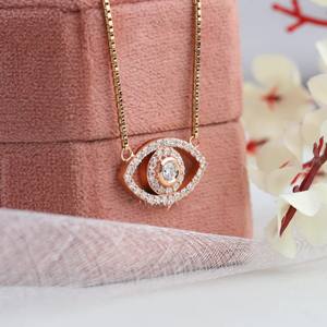 Collier avec pendentif en or massif massif vintage 1.5ctw 4mm 1.5mm, diamant de laboratoire taillé en brillant, collier véritable pour femmes et filles - Product Image 3