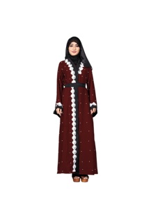 Dernier modèle Abaya de prière musulmane à la mode Vêtements islamiques Abaya caftan respirante pour femmes musulmanes - Product Image 2