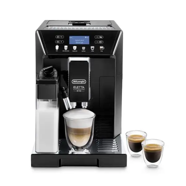 Latte Crema sistemi ile DeLonghis Eletta ECAM45760B dijital süper otomatik Espresso makinesi için kapı teslim