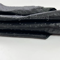 Feuilles de cuir véritable à texture d'autruche à grain supérieur pour la fabrication de peaux en cuir véritable pour chaussures ceintures canapés jupes