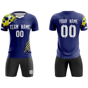 <b>Elite</b> Soccer Competition Uniform Sublimation Custom Football Shirt Shorts Athletic Fit Quick Dry Professional Teamwear 100% - Product Image 1