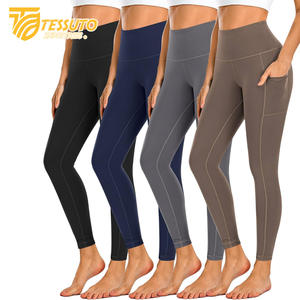 Pantalones cortos para correr de cintura alta de verano de algodón/poliéster para mujer, pantalones deportivos de Yoga con forro interior de secado rápido - Product Image 3