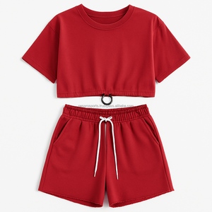 Shorts décontractés pour femmes Shorts tendance Shorts écologiques Séchage rapide Polyester/coton Taille haute élastique Vêtements de sport personnalisés Vente en gros OEM - Product Image 6