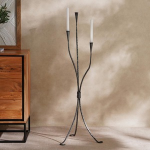 Antique Metal <b>Candle</b> Holder Decorative Table Centerpiece for Wedding Party Living Room and Elegant Home Decor - Product Image 3