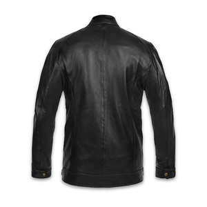 Marque de mode hommes Designer vestes en cuir prix de gros vestes en cuir de haute qualité nouvelle mode veste d'hiver en cuir - Product Image 2