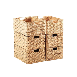 Best Selling Handwoven Rattan <b>Storage</b> <b>Baskets</b> <b>Wicker</b> Natural Material Organizer Made in Vietnam OEM ODM Service Available - Product Image 6