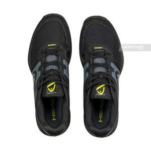 รองเท้าเทนนิสผู้ชายรุ่น Revolt Court สีดำ/เทา - รองเท้ากีฬาใส่สบายพร้อมซับในตาข่าย พื้นรองเท้าทำจากยาง/EVA สำหรับทุกฤดูกาล - Product Image 5