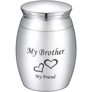 Urna de cremación de latón de nuevo diseño de color negro para cenizas humanas y caja funeraria urnas de recuerdo ataúd - Product Image 5