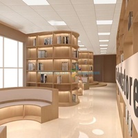 Étagère de bibliothèque double face Chiquitos, étagères ouvertes pour le rangement des livres, bibliothèque en métal robuste pour bibliothèque, salle de lecture, librairie