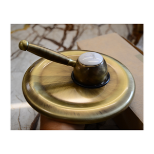 Mitigeur de douche encastré Stilmar en bronze antique, design rétro d'inspiration vintage, robinet d'appoint classique pour lavabo de salle de bain, fabriqué en Italie - Product Image 4