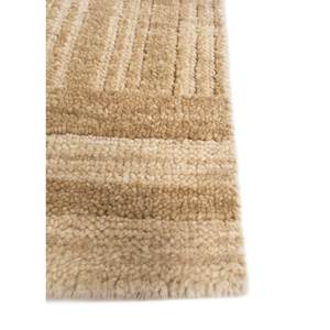 Tapis classiques en laine de thym ivoire noués à la main Lca-858 à motif rayé pour chambre et salon, faits à la main pour adolescents - Product Image 4