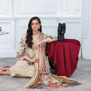 Robe d'été élégante pour femmes 2024 coton brodé/pelouse imprimé costumes grande taille Options disponibles - Product Image 2