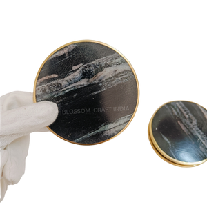 Ensemble de dessous-de-verre en marbre de qualité supérieure, best-seller, dessous-de-verre en pierre de luxe, décoration de table de cuisine à domicile, cadeau - Product Image 2