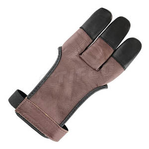 Gants de tir à l'arc avec logo personnalisé en gros Nouveaux gants de tir sportif en cuir au prix d'usine - Product Image 2