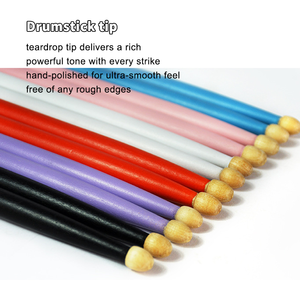 <span class=keywords><strong>Baquetas</strong></span> coloridas de arce 5A con agarre cómodo y acabado antideslizante, <span class=keywords><strong>baquetas</strong></span> personalizadas OEM disponibles Maple 5A OEM Jazz - Product Image 5