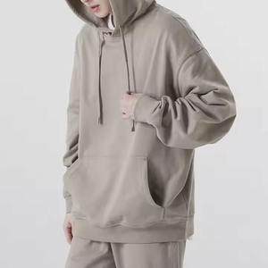 Sweat-shirts en coton 350g personnalisables en gros avec capuche sweat à capuche de couleur unie Streetwear poids lourd de luxe unisexe - Product Image 4