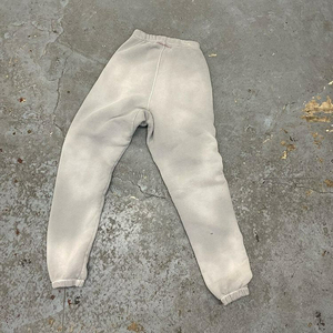 OEM logotipo personalizado calle pantalones de chándal gráfico letra eslogan peso pesado Jogger holgado Sun Faded desgastado lavado ácido Flare pantalones de chándal - Product Image 6