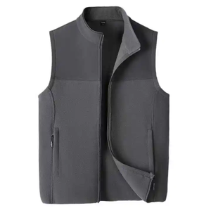 Veste Softshell en Polyester Noir pour Hommes en Gros, Gilet en Polaire d'Hiver Personnalisé avec Fonction Imperméable et Coupe-Vent - Product Image 3