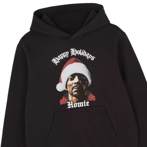 <b>Happy</b> Holidays Homie <b>Hoodie</b> Black Christmas Edition Unisex Pullover Fleece Casual Streetwear Winter Warm Funny Graphic <b>Hoodies</b> - Product Image 2