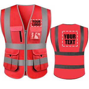 2025 Workwear <b>Reflective</b> Safety <b>Vest</b> With Pockets <b>Reflective</b> Safety Hi Vis High Visibility Workwear Construction Top Quality - Product Image 6