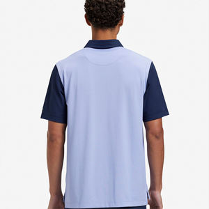 Polo personnalisé bicolore à séchage rapide et respirant pour hommes, uniforme de golf et de tennis - Product Image 3