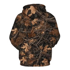 Sudaderas con Capucha de Camuflaje para Hombre al por Mayor, Manga Larga, Diseño Gráfico de Camuflaje de Árbol, Transpirables, Talla Grande, Cálidas para Invierno - Product Image 2