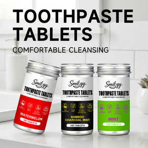 Pastiglie per Denti OEM ODM a Pulizia Profonda, Ingredienti Zero Waste, Menta, Biologiche, Vegane, Masticabili, <span class=keywords><strong>Dentifricio</strong></span> Solido - Product Image 1
