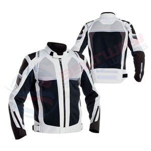 Veste en cuir de course de moto personnalisée unisexe en cuir véritable de haute qualité pour veste de course - Product Image 3
