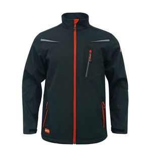 Vestes softshell personnalisées en gros pour hommes, coupe-vent imperméable, col montant, pour activités de plein air, randonnée, tissage tendance, fournisseur OEM - Product Image 6
