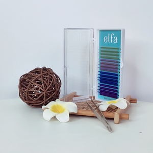 ขนตาสำหรับต่อขนตาสีชมพูสีน้ำเงินสีดำสีขาวสีเขียวสีแดง - Product Image 2